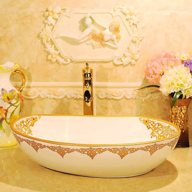 [Increase] unique design art basin shaped washbasin counter vanity - White Aegean Sea |