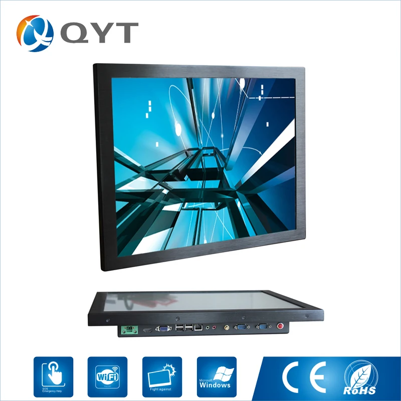 Resistance Touch 19″ 4GB DDR3 Touch Industrial Fanless lcd aio all in one pc