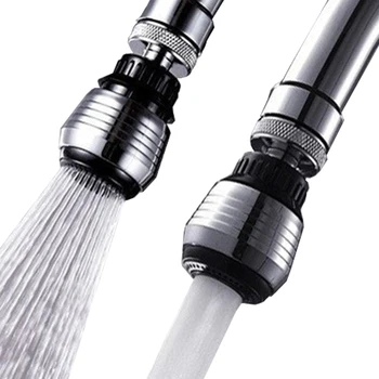 

2 In 1 kitchen faucet aerator filter mesh mouth faucet bubbler 360 degree rotary bubbler saving water bathroom accessories