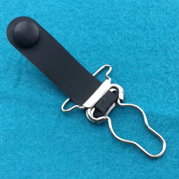 (500 pcs/lot) 25mm Metal+Plastic Garter Clips Removable buckle Garment