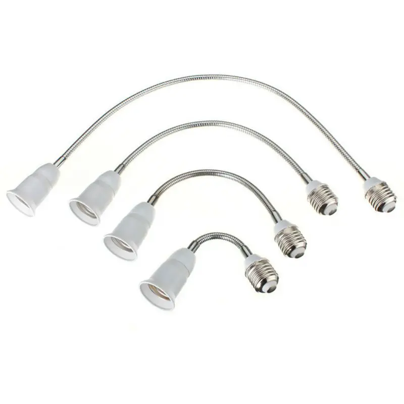 E27 LED Light Bulb Lamp Holder Flexible Extension Adapter Socket Flexible Extension LED Light