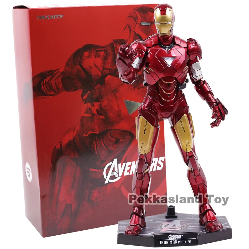 

Hot Toys Iron Man Mark VI MK 6 with LED Light PVC Action Figure Collectible Model Toy