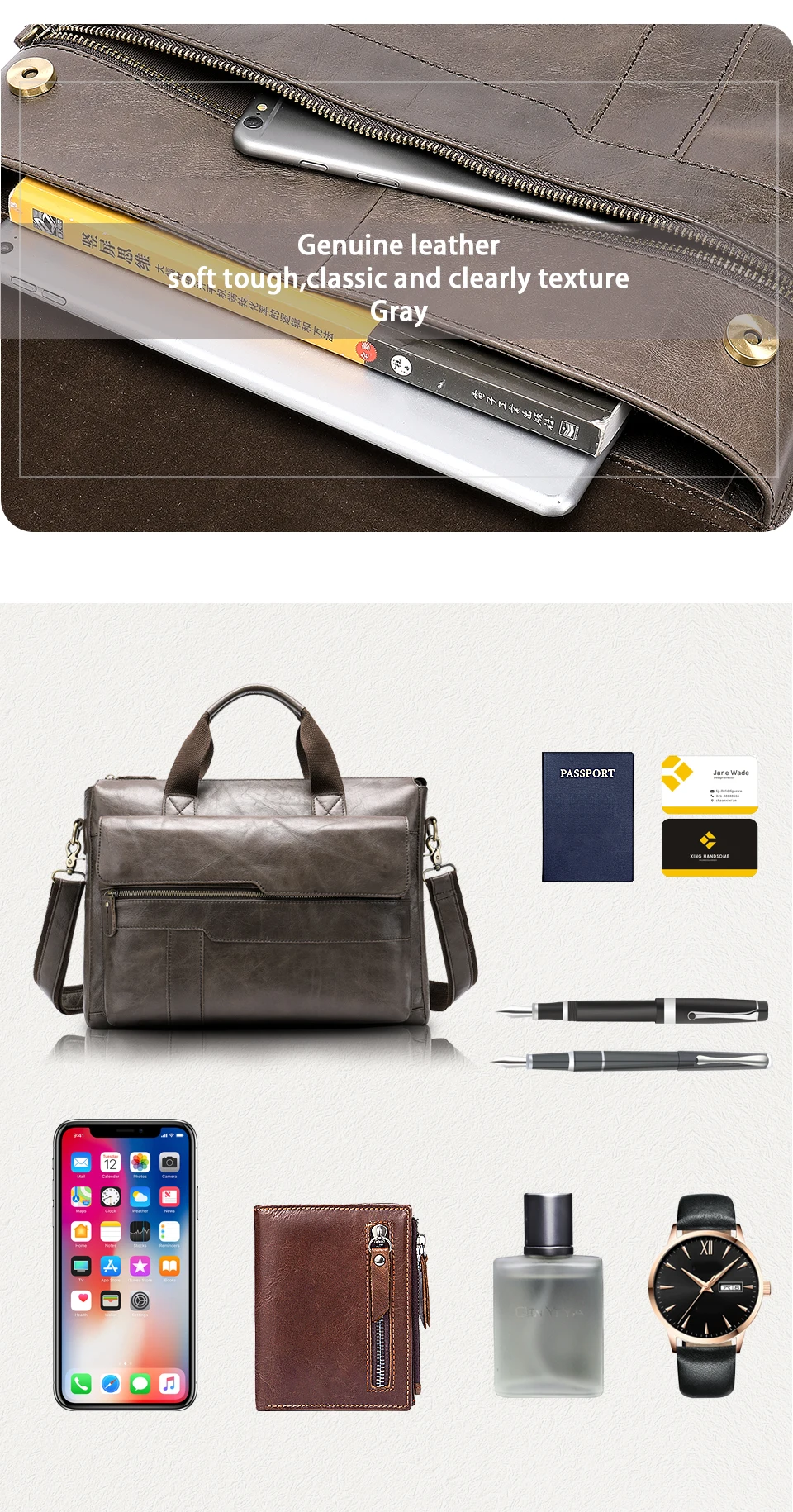 WESTAL мужской портфель s, мужская сумка, натуральная кожа, Офисная сумка для мужчин, сумка для ноутбука, кожаный портфель, сумки, сумки для работы, 8165