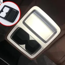 ABS хромированная или паттерн углеродного волокна автомобиль задний ряд держатель стакана воды рамки Накладка для Honda ACCORD MK10 ACCORD 10