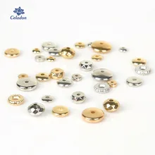 Meilleure vente CCB roue en plastique perles rondes KC or/Rhodium couleur perles entretoises en vrac pour Bracelet collier bijoux à bricoler soi-même faisant(China)