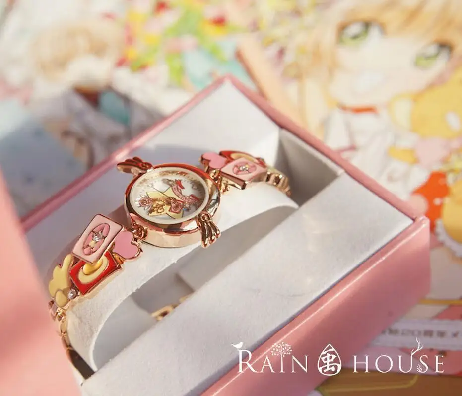 Карта Captor Cardcaptor Sakura Kinomoto крыло со звездой трость прозрачная карта наручные часы