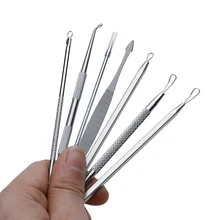 Лидер продаж 7 шт./компл. Премиум угорь комедонов, прыщей, инструмент для удаления прыщей, инструмент для удаления черных точек прыщей иглы Набор по уходу за кожей