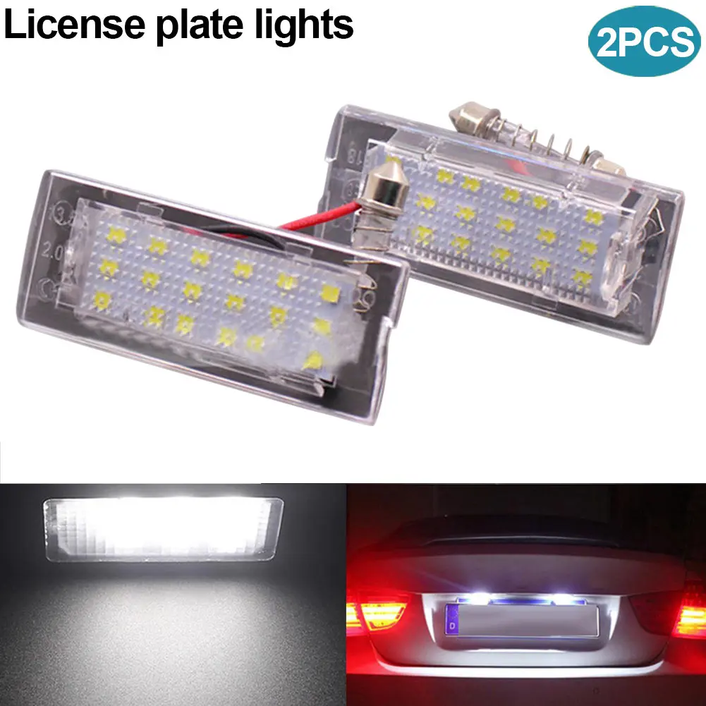 

2 Pcs LED Licence Plate Light Lamp for BMW X5 E53 99-06 X3 E83 03-10 YAN88