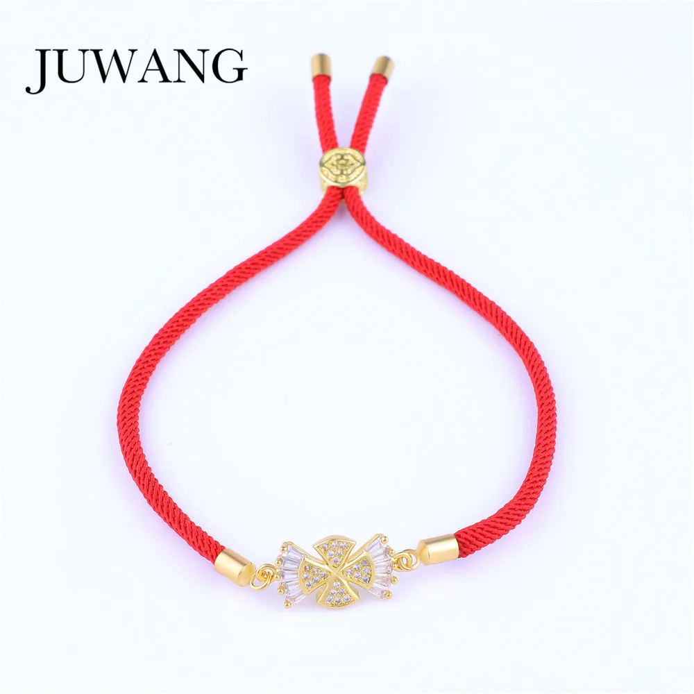 Juwang Women Two Crown Girls Cz Red Rope Thread String Bracelet Silver Color Aaa Cubic Zirconia For Gril Kids Christmas Gift Buy At The Price Of 2 63 In Aliexpress Com Imall Com