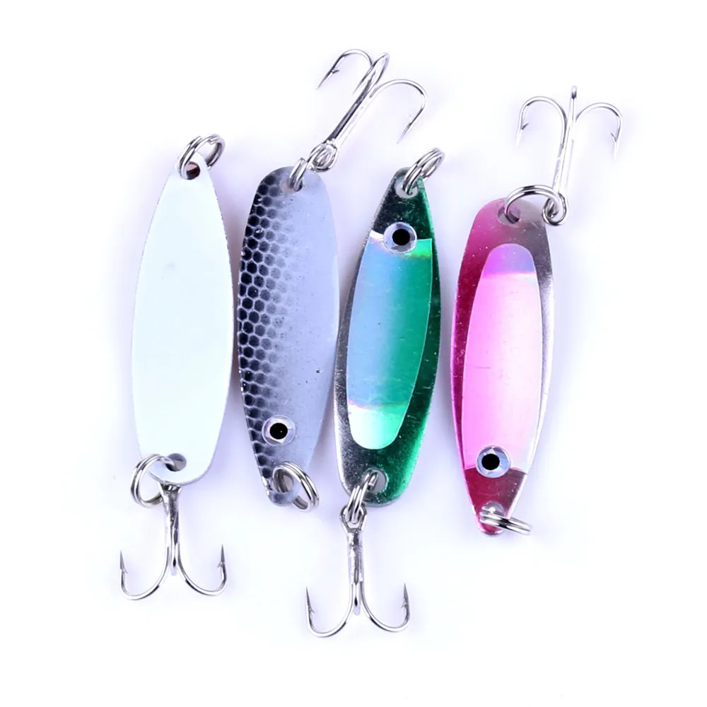  4pcs fishing lure quality professional swim baitLuya Metal Sequin Fishing Bait