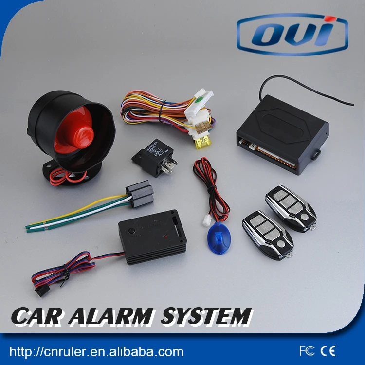 Learning code genius one way car alarm system with trigger warning
