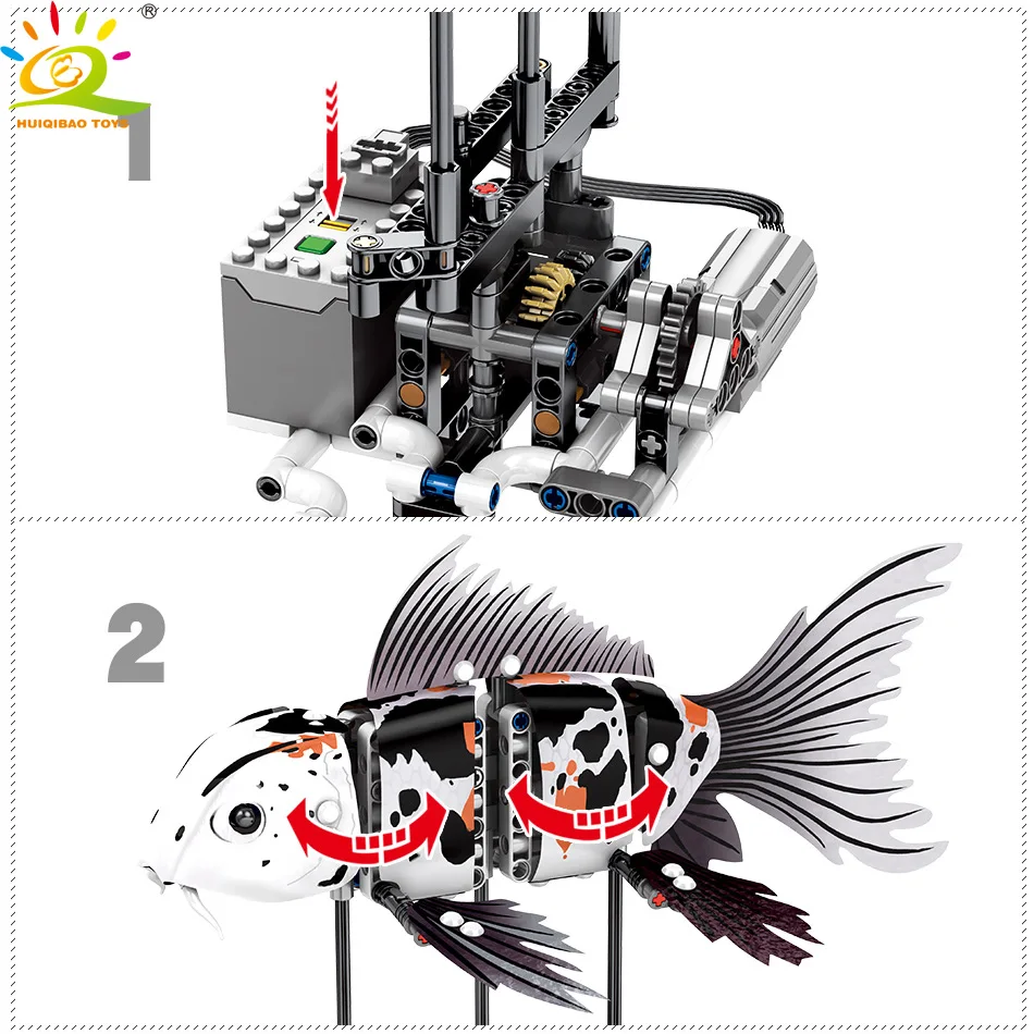 Продажа 342 шт. Имитация животных наживка в виде рыбки, строительные блоки маленького размера идущие legoingly техника идеи город блоки, Детские кубики, р...
