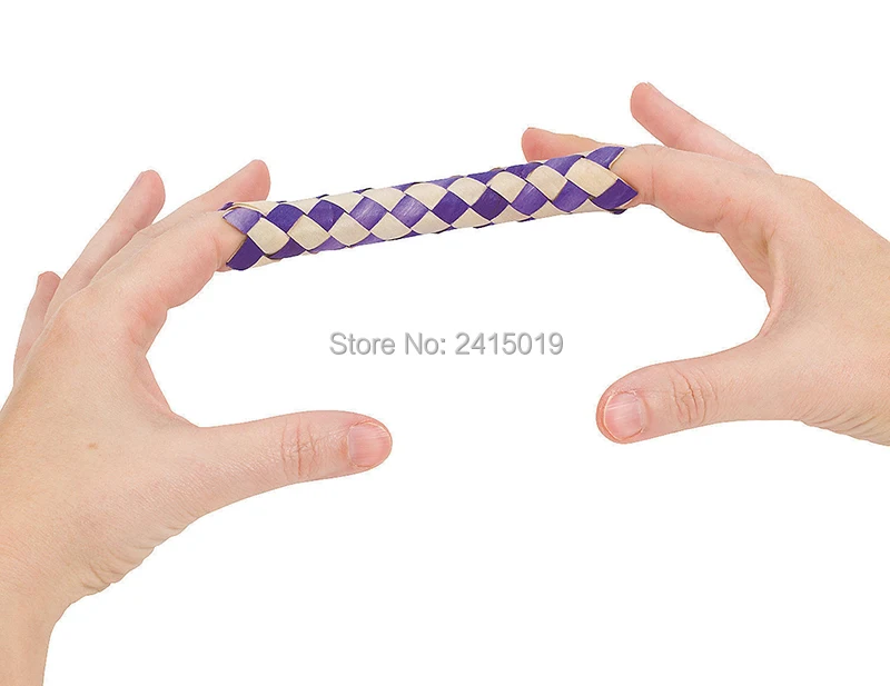 24pc Chinese finger trap magic trick joke toys party favors gifts loot bag fillers give away party toys