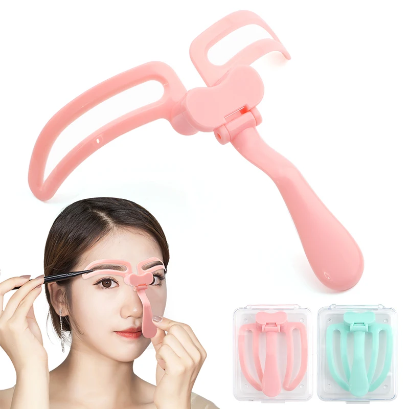 

Reusable Eyebrow Shaper Foldable Template Stencil Portable Shaping Brow Definition Eye Makeup Tool thrush Artifact