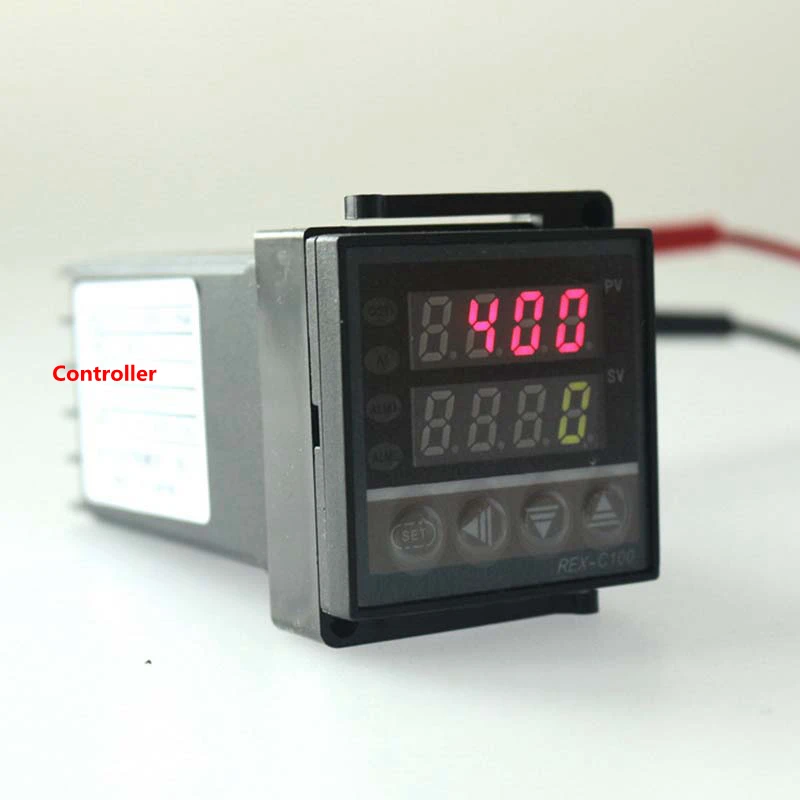 

SSR output Thermostat Regulator Dual Digital PID Temperature Controller REX-C100