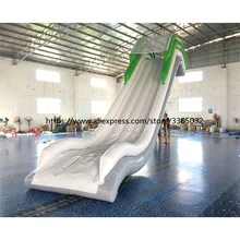 Inflatable floating water slide for boat  inflatable yacht slide