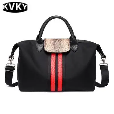 

2018 new trend female bag small bag waterproof nylon Oxford cloth shoulder bag Leisure Crossbody horizontal square packagecasual