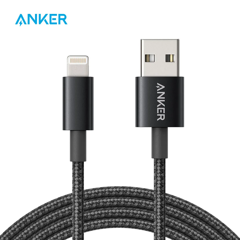 

Anker Premium Nylon Lightning Cable,Apple MFi Certified for iPhone Chargers,iPad Pro Air 2,iPhone Xs/XS Max/XR/X/8/8 Plus /7 etc