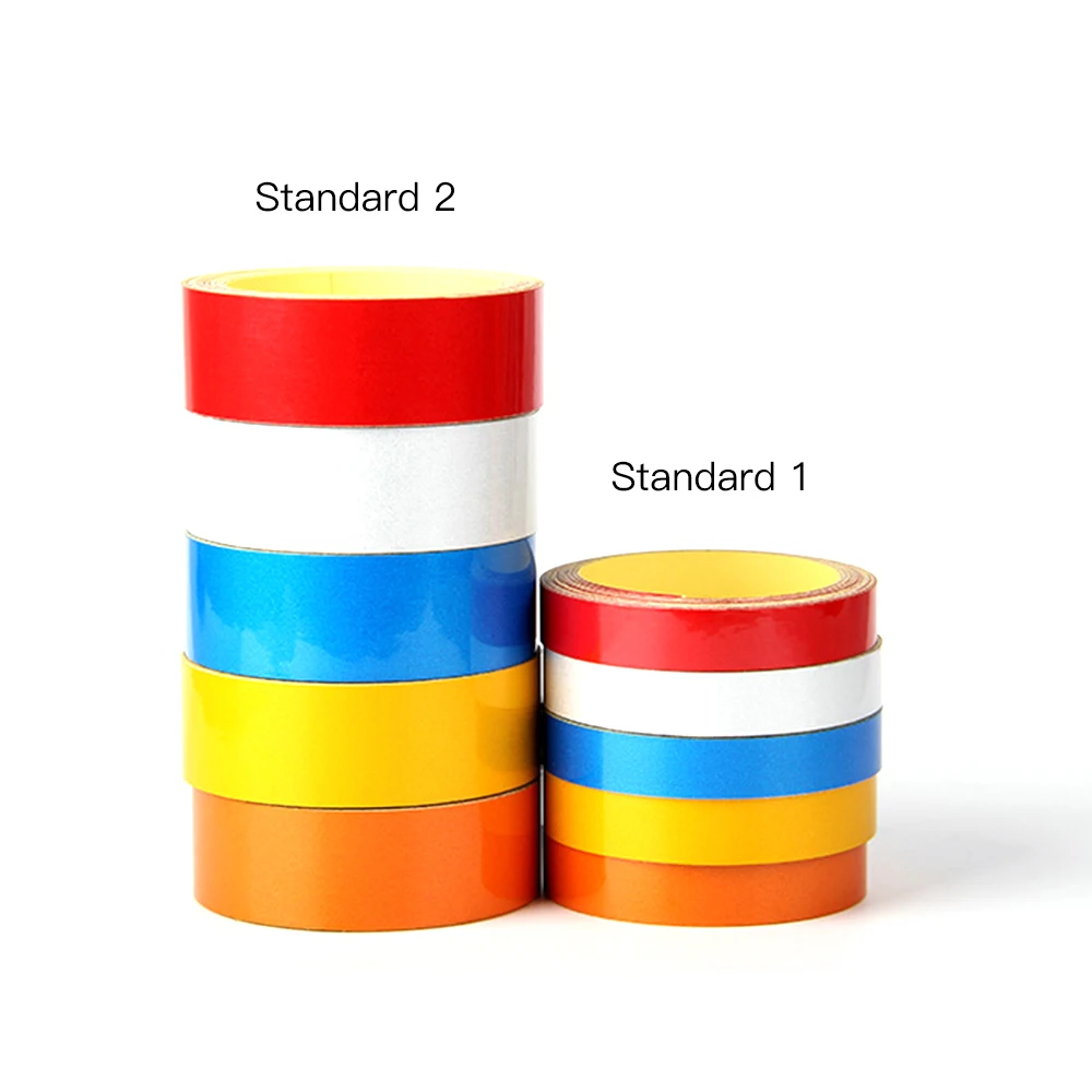 

7Colors 1cmX5m 2cmX5m Reflective Tape Reflective Waterproof Safety Warning Tape Sheeting Sticker for Auto Motorcycle Truck