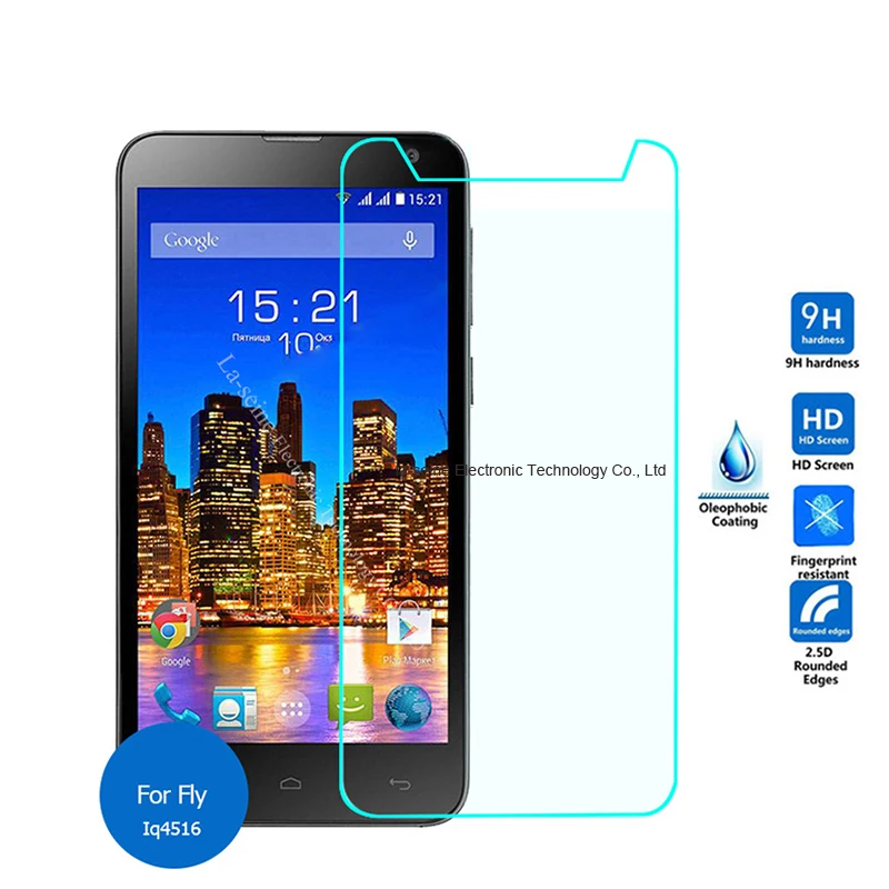 

For Fly IQ4516 Tornado Tempered Glass Screen Protector 2.5 9h Safety Protective Film on Iq 4516 4.7inch