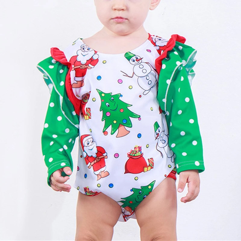 2018 Baby Bodysuit Christmas Tree Baby Girl Onesie Christmas Outfit