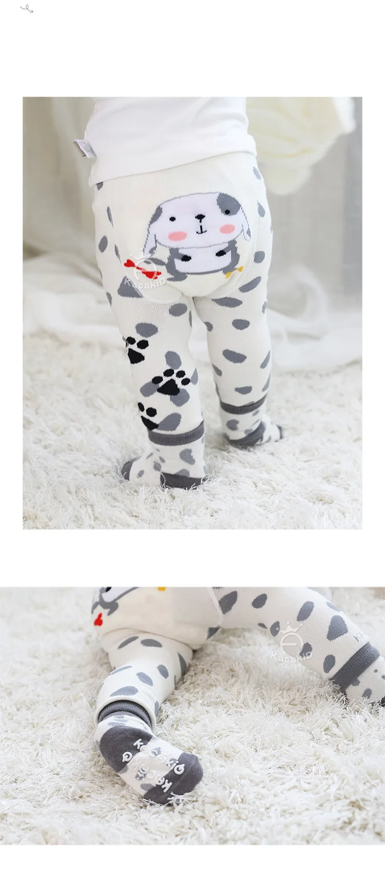 KACAKID Unisex Toddler Pants Set Cute Animal Pattern Girl Boys Kids Toddler Pants Set Cotton Dots Girl Boys Toddler Pants 1115