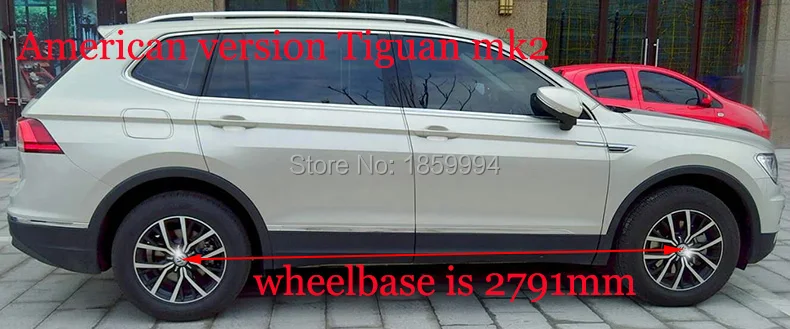 Для 2018 2019 2020 VW tiguan mk2 корпус автомобильной двери Боковой защитный Декор Задняя