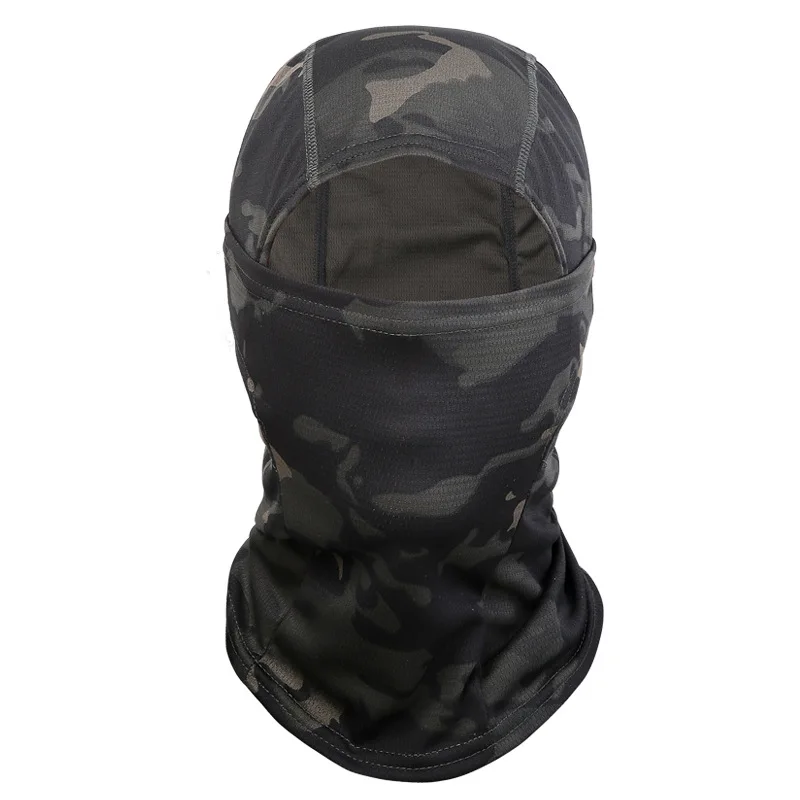 ew Riding Polyster Camouflage Balaclava Mask Outdoor Riding Mask Wargame Cycling Hunting Army Bike Military Helmet Sand-proof S - Цвет: 01