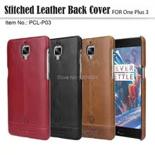 Pierre Cardin Genuine Leather 2016 Luxury Cell Phones Case For One Plus 3 Case Oneplus 3 Case Back Cover