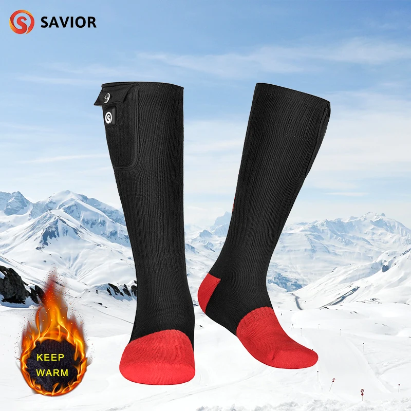 Спаситель настраиваемый нагреваемый носки зимние моющиеся быстро нагревающиеся спортивные теплые мягкие хлопковые носки