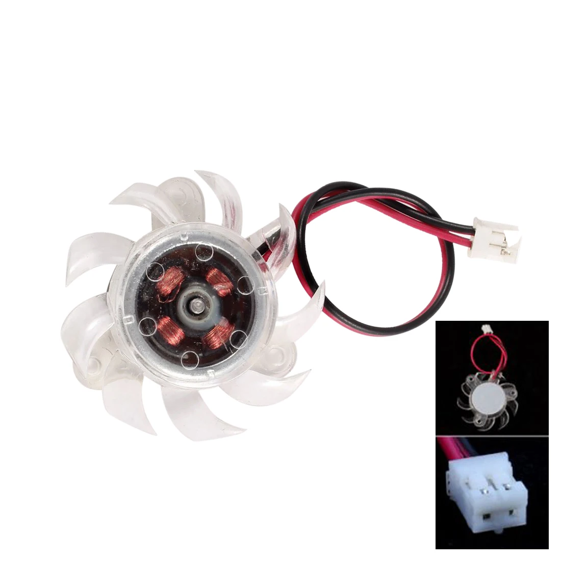 

35mm Clear Plastic VGA Graphic Card Cooling Fan Cooler for PC Computer