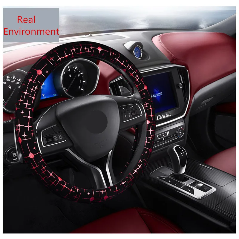 2017 Hot Expensive Universal Car Steering Wheel 38CM Three Colourin