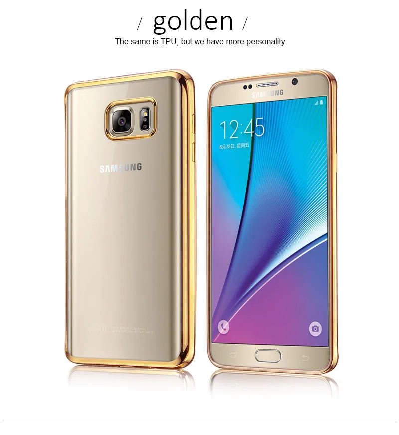 

Ultra thin Clear Transparent Soft TPU Plating Case For Galaxy A3 A5 A7 2016 A8 A9 J3 J5 J7 S6 S7 S6 S7 Edge S6 Plus Case