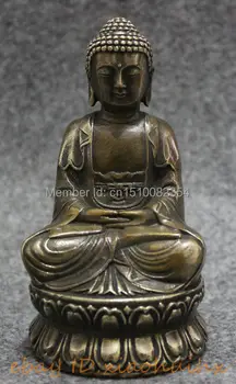

Tibet Bronze Copper Collect Buddhism Joss Shakyamuni Sakyamuni Buddha Statue