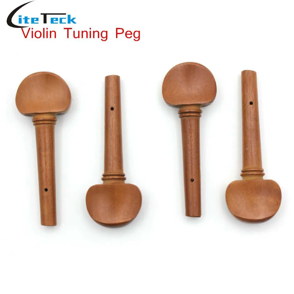 4pcs/set 4/4 Size Violin Fiddle Tuning Peg Set Jujube Wood Wooden