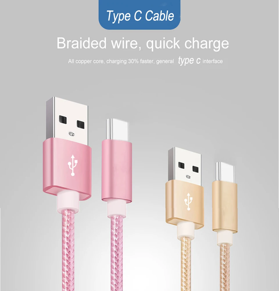 Тип C кабель 3 м 2 м 1,5 м Usb C для изготовления нейлоновых кабельных Cabos Usb для samsung Galaxy Note 10 плюс мобильный Motorola Тип C Usbc зарядный кабель