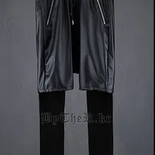 27-44 Для мужчин одежда модные повседневные GD DJ искусственная два комплекта брюк штаны-шаровары Танцы Большие размеры певица костюмы