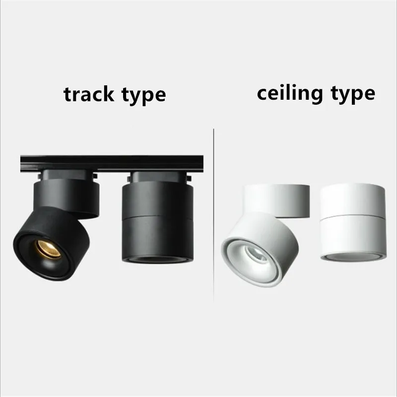 

2018 new 15W 20W COB LED Track Light Rail Spotlight Adjustable Dimmable 110/220V for Home Clothing Shoes Store