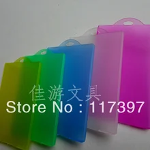 Пластиковый держатель удостоверения личности/чехол для кредитных карт/держатель удостоверения личности/8,7x5,6 см 100 шт/партия