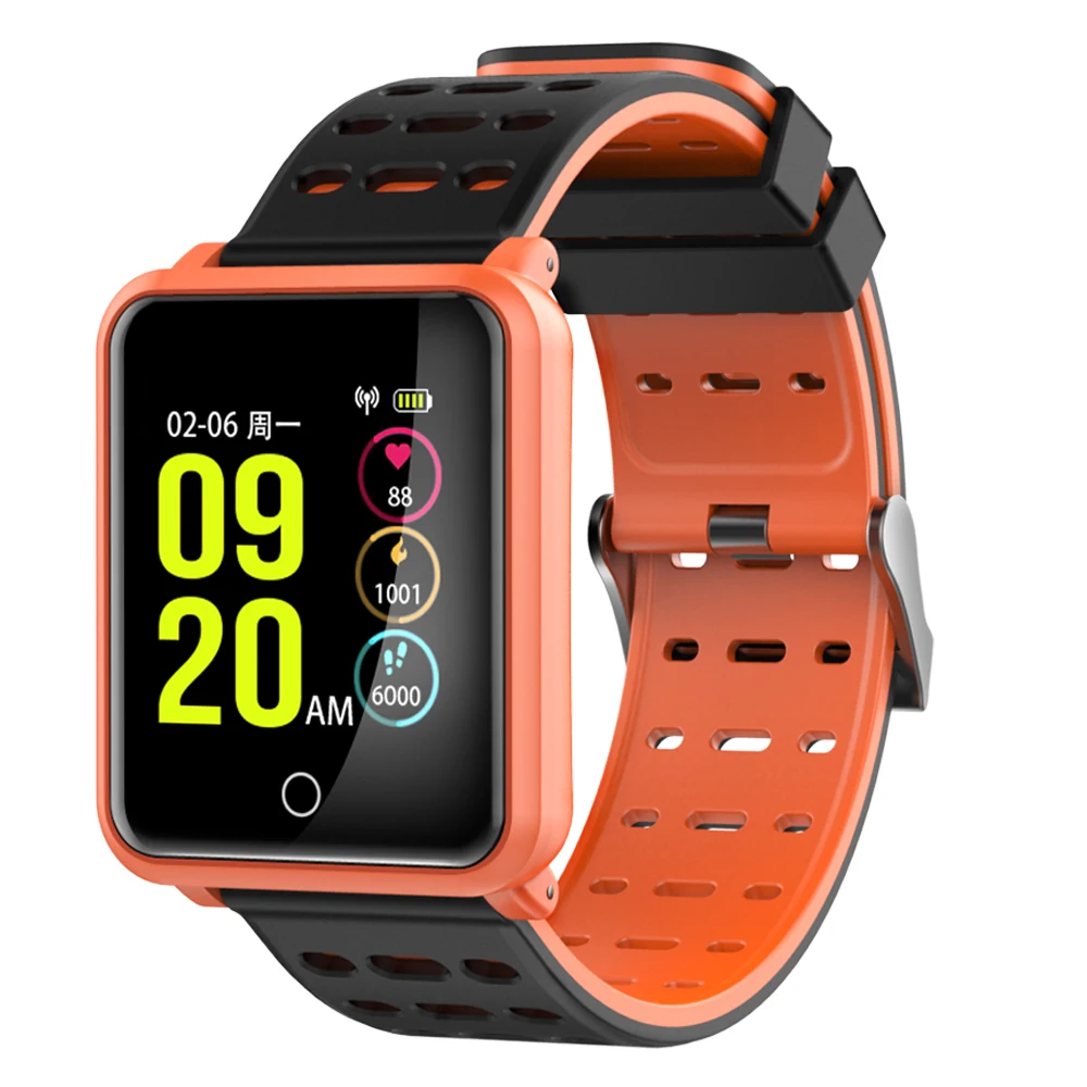 

696 N88 TF2 pedometer smart wristband fitness tracker with heart rate monitor blood pressure blood Oxygen compatible IP68