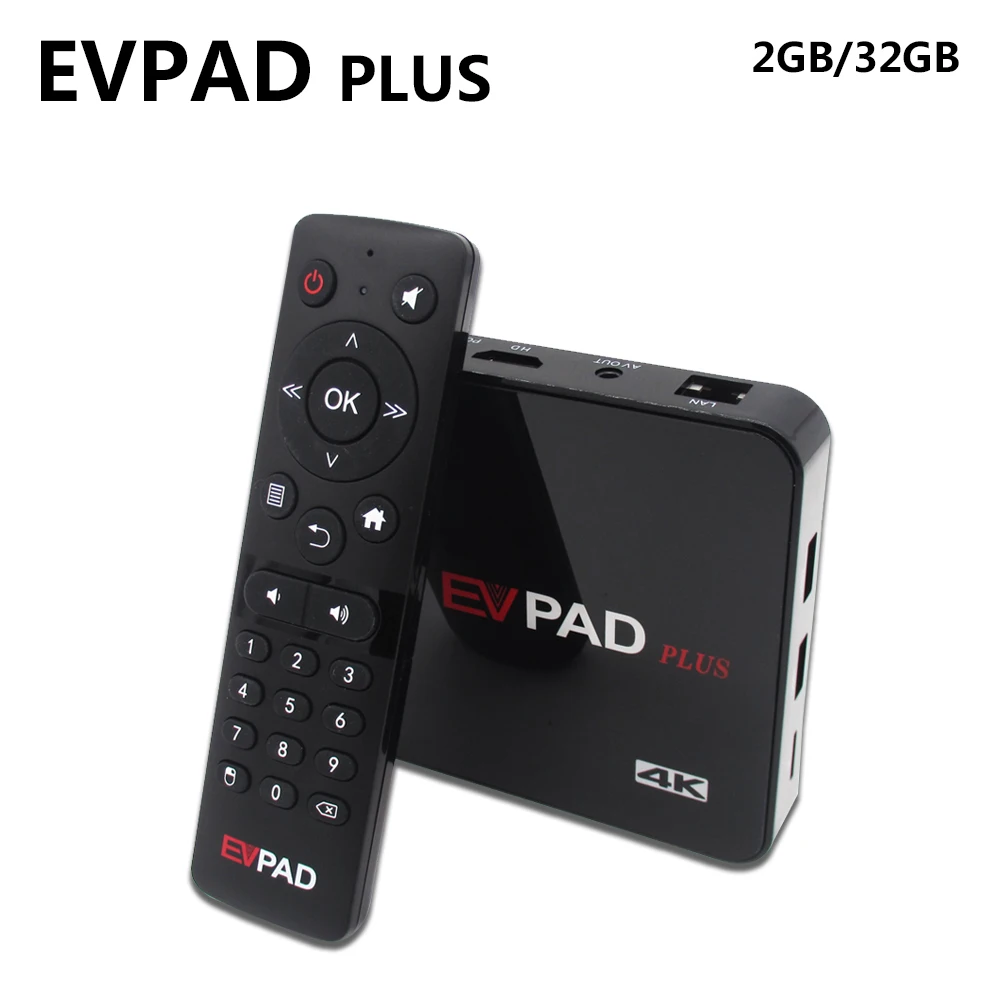 

SZ IPTV TV Box Evpad Plus Oversea Version 8 Core Wifi 2GB 32GB More Than 1000 Channels For Chinsese