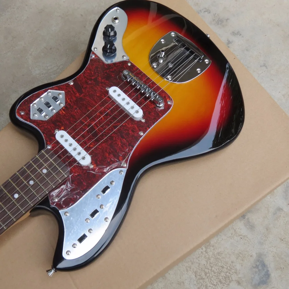 

Factory Custom High Quality sunburst Jaguar Electric guitar jg 3 tone.customized,Paypal available!J-2