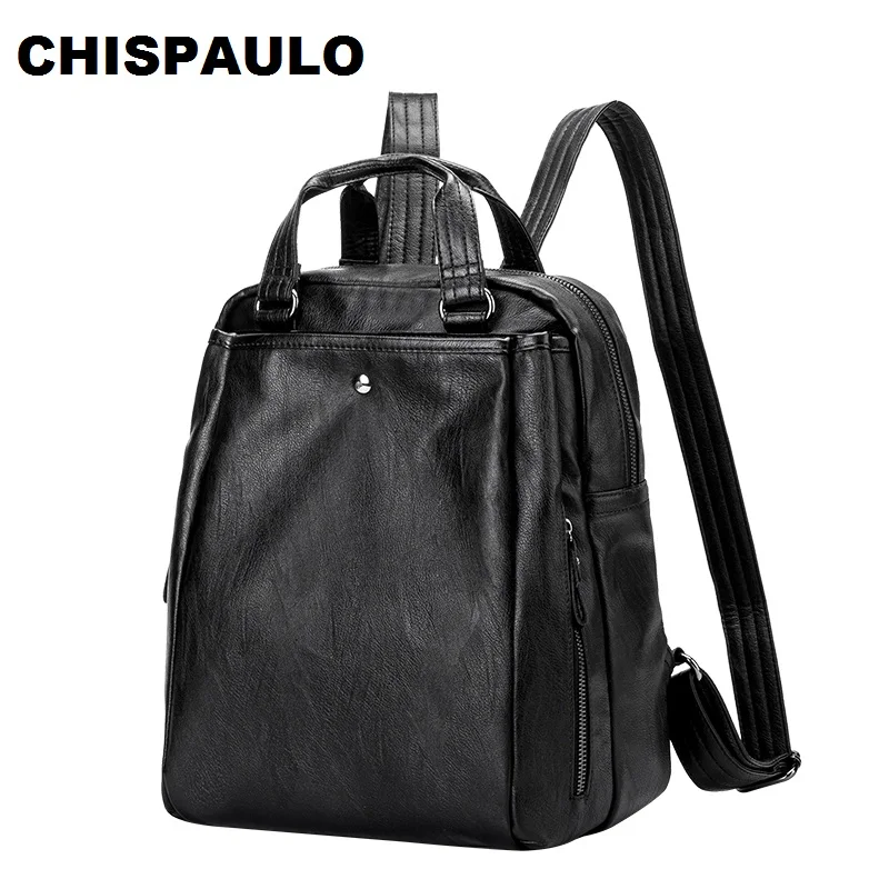 

Luxury Brand Women Designer Rivets Genuine Leather Backpack High Quality Girls School Rucksack Casual Ladies Best Back Pack N026