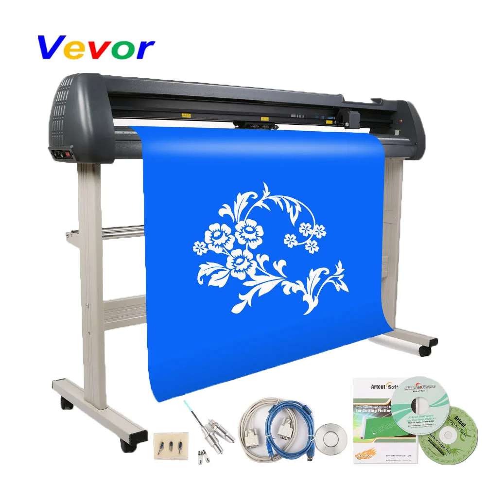 

VEVOR Vinyl Cutting Plotter 53 Inch Graph Plotter Cutter Hot Cutting Plotter With Artcut Software 1350mm