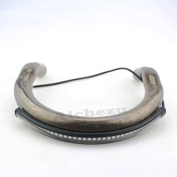 

ACZ Motorcycle 210mm Retro Cafe Racer Upswept Kick Up Rear Seat Frame Hoop Loop End 1" 25mm With Turn Signal Brake Tail Light