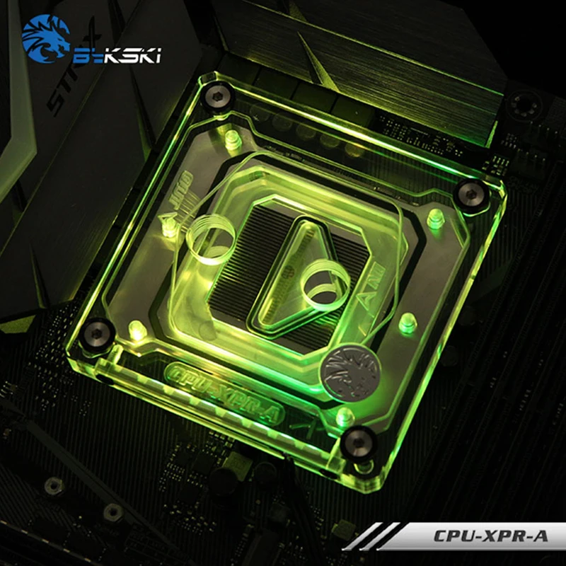 Водяной блок процессора Bykski для платформы INTEL LGA 1151 2011 2066 водяное охлаждение RGB XPR A