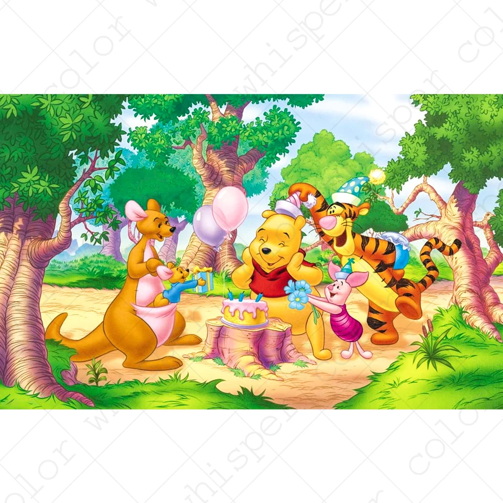 

Diamond Painting Full Square/Round Drill Daimond Painting Me To You Bears Winnie The Pooh Birthday Mosaic Rhinestone Art LE02009