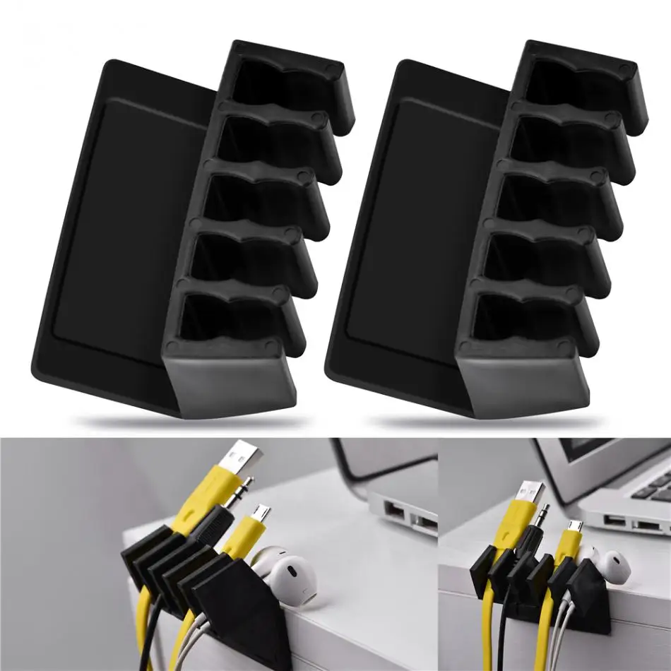 VBESTLIFE Universal Office Wire Cable Clips Desktop Cord Divider Cable