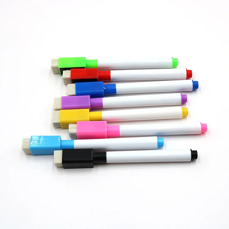 8 шт. цветные маркеры для белой доски Kawaii стираемая магнитная ручка маркеры для рисования доски с белым бордом