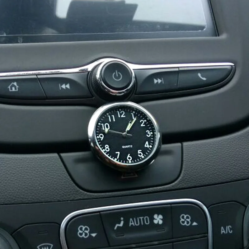 1 шт., мини люминесцентные автомобильные часы с вентиляционным отверстием, внутренние кварцевые аналоговые часы, подарок для автомобиля, Стайлинг для Toyota, Nissan, Honda, Ford